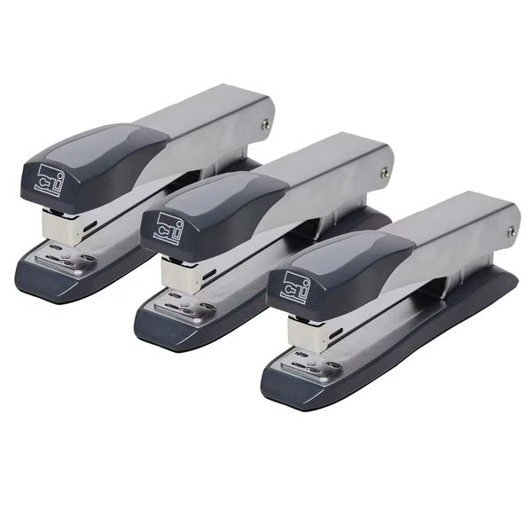 Executive Metal Stapler, Full Strip, Gray, PK3, Charles Leonard, Mfr#: 82410